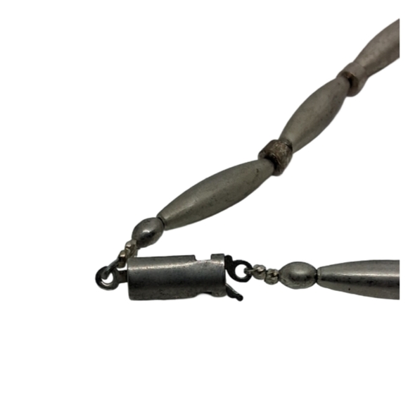 Vintage Jasper Cat Jewelry Set- Bold 80s Statement Necklace + Earrings - Picture 9 of 13